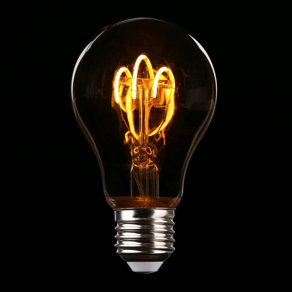 image of a light bulb in the dark